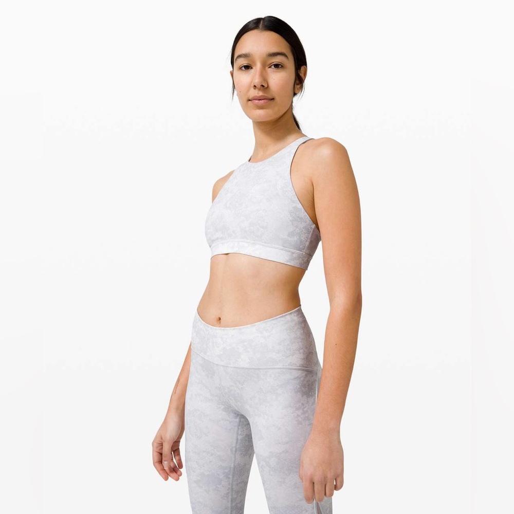 Lululemon Energy Bra High Neck - Future Oasis Grey Multi